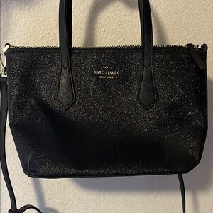 Kate Spade Black Glitter Small / Medium  Bag